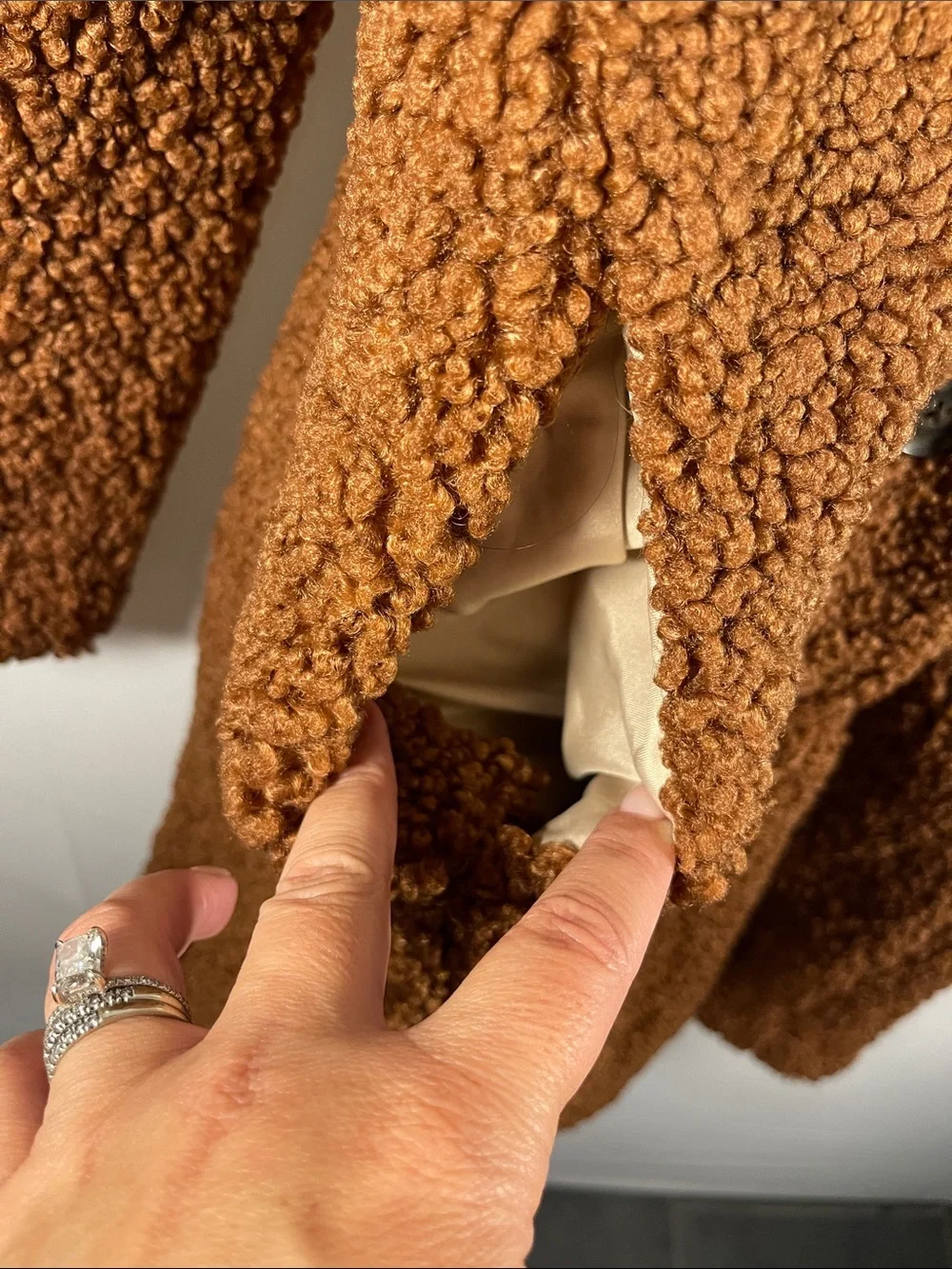 NWT J. Crew Women's Rust Brown Teddy Coat Size XXS